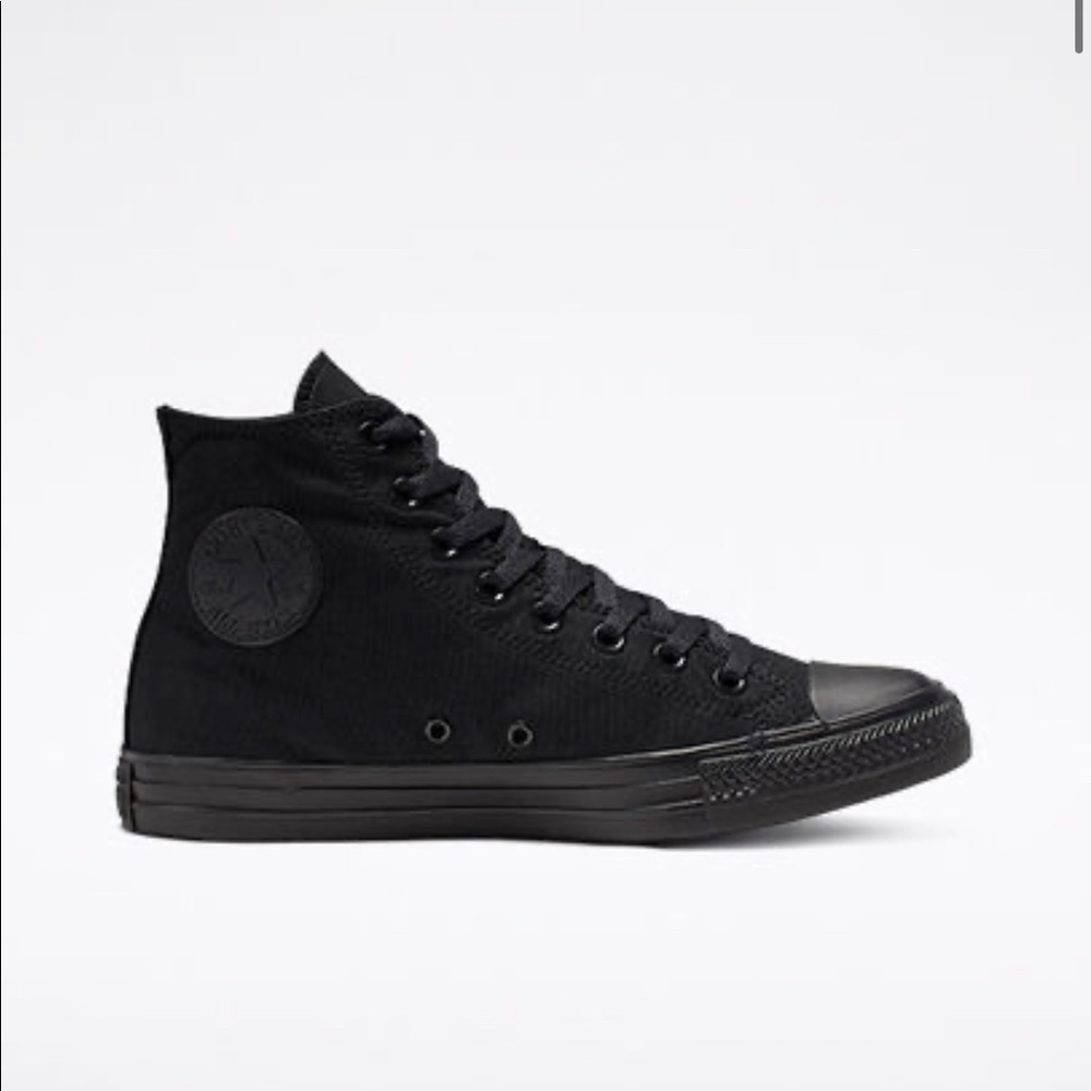 Like New All Black High Top Converse